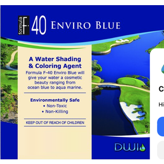 F-40 Enviro Blue Water Coloring Agent