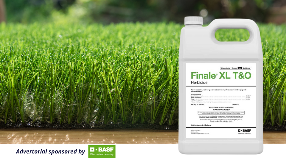 How Finale XL T&O herbicide from BASF helps landscapers control weeds faster and more efficiently with lower use rates.