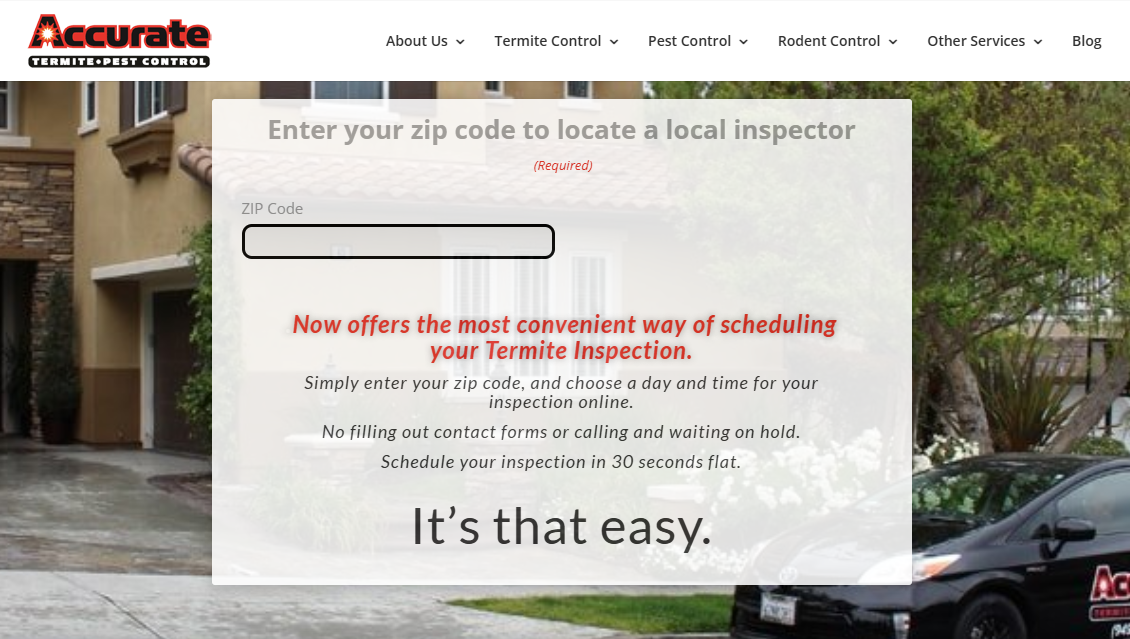 Schedule Termite Inspections 24/7 Online