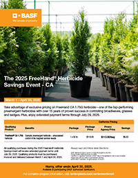 2025 BASF Early Order Program Golf California